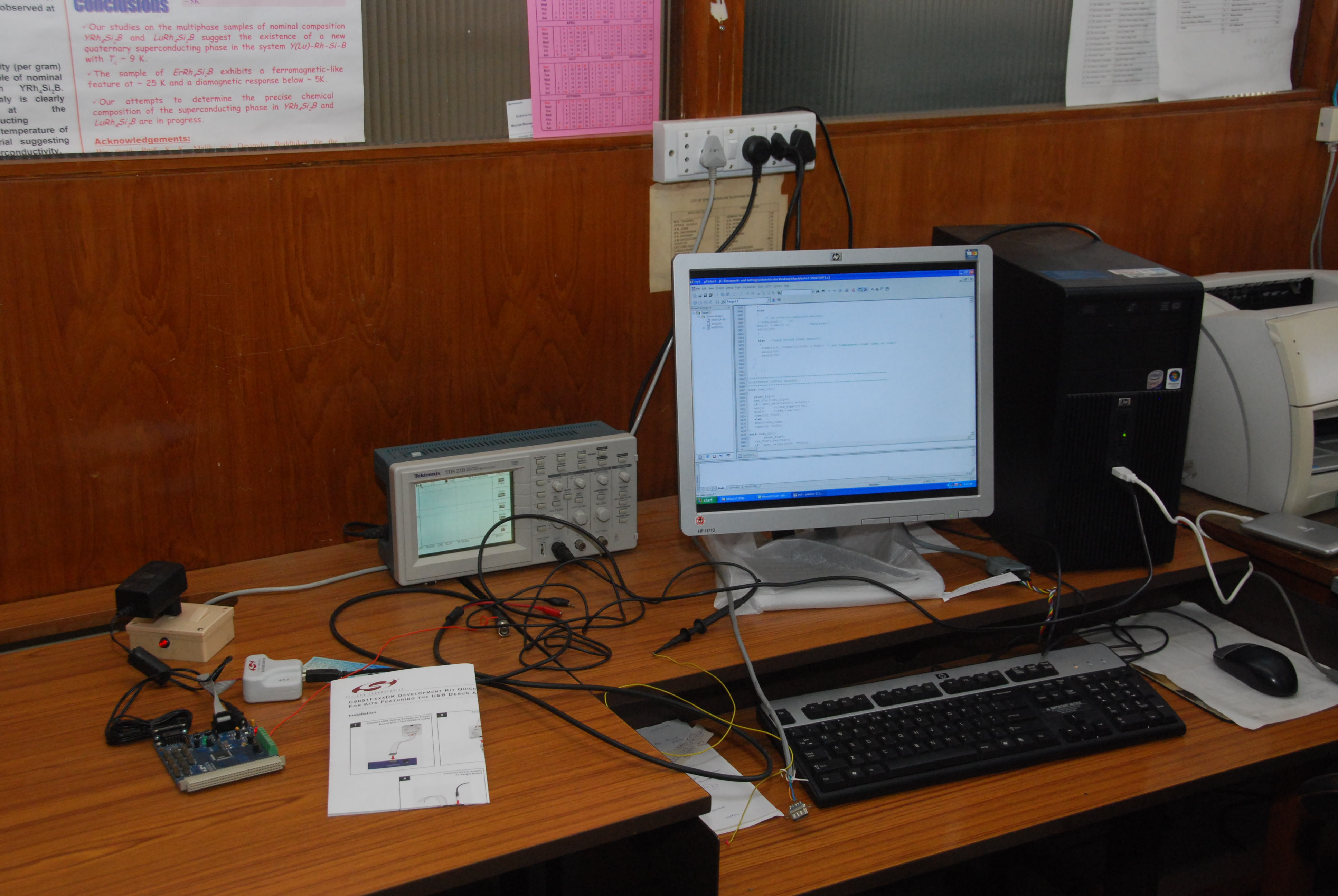 Control interface and instrumentation for WRIC LED based colorimeter